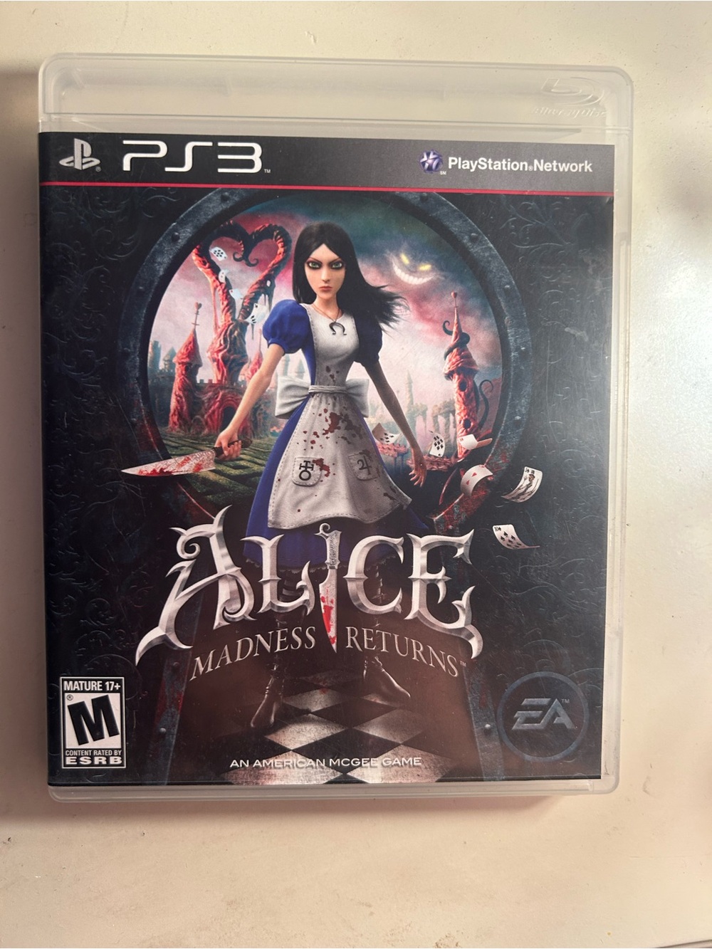 Sony PS3 Alice: Madness Returns - Black & Blue Cover